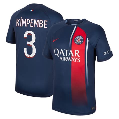 Maillot Psg Domicile 2023 2024 Kimpembe Foot Soccer Pro