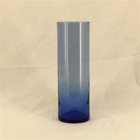 10 Clear Blue Glass Vase Blue Glass Vase Glass Flower Vases Clear Glass Vases Satsuma Vase