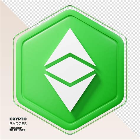 Premium Psd Ethereum Classic Etc Badge 3d Rendering Coin