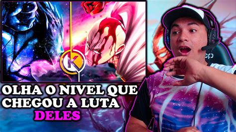 React Saitama Vs Garou One Punch Man Desastre C Smico Okabe