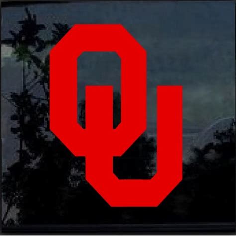 University Of Oklahoma Sooners Ou Window Decal Sticker Custom Made In