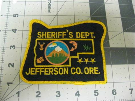 JEFFERSON COUNTY OREGON SHERIFF''S DEPT. LAW ENFORCEMENT SHOULDER PATCH ...