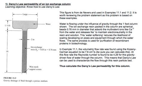 Solved Learning objective: Know how to use Darcy's Law This | Chegg.com