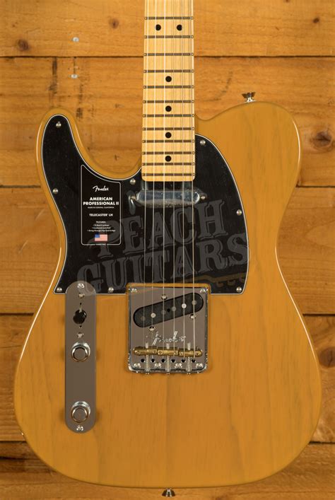 Fender American Professional Ii Telecaster Maple Butterscotch Blonde Left Handed