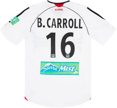 2006 DC United Match Issue Away Shirt B Carroll 16