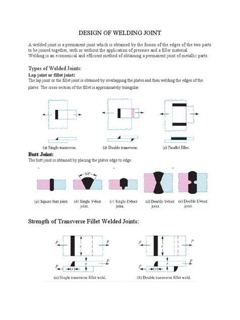 Design of Welding Joint | PDF