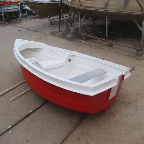 Small Dinghy Fiberglass Fishing Boat Rowingboat With Pvc Air Tube Buy