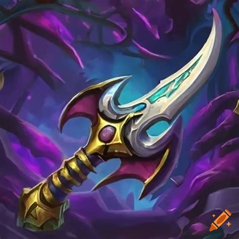 Artwork Of The Legendary Weapon Shadowstrike Dagger From Hearthstone On