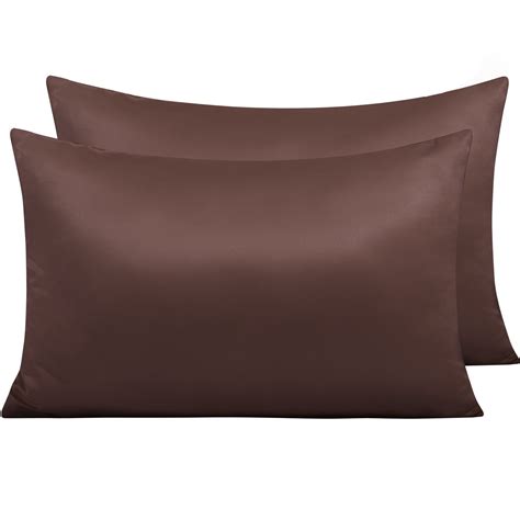 Ntbay 2 Pack Silk Satin King Pillowcases With Hidden Zipper Super Soft Bed Pillow Cases For