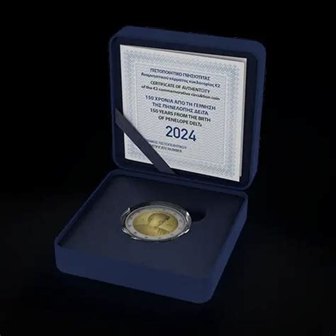 Grèce 2 Euro 150e anniversaire de la naissance de Penelope Delta 2024