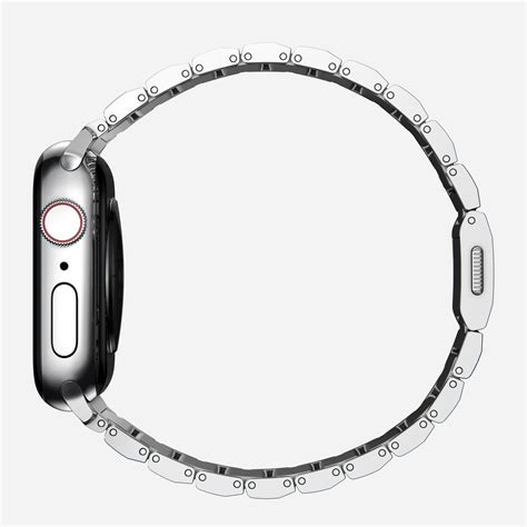 Stainless Steel Apple Watch Band Silver Hardware Nomad®