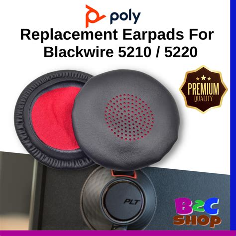 🔥𝗥𝗘𝗔𝗗𝗬 𝗦𝗧𝗢𝗖𝗞🔥1pair Poly Blackwire 5210 5220 Headset Replacement Ear Pads Cushion Cover Earpad