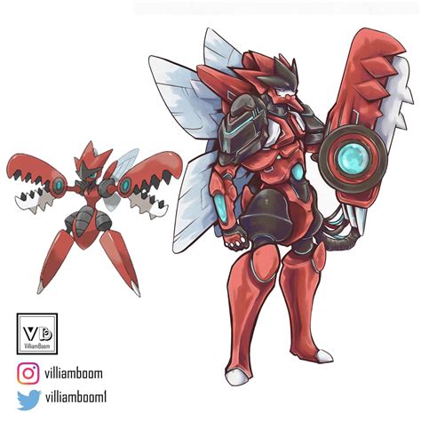 Mega Scizor Gijinka By Doruflaymdragon On Deviantart