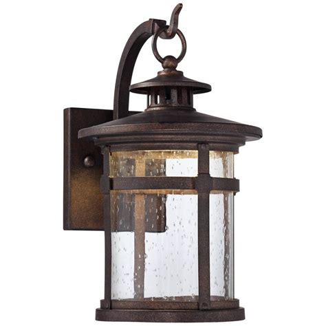 Franklin Iron Works Rustic Outdoor Wall Light LED Bronze Hanging ...