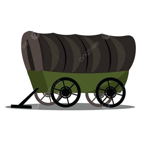 Covered Wagon Train Clipart