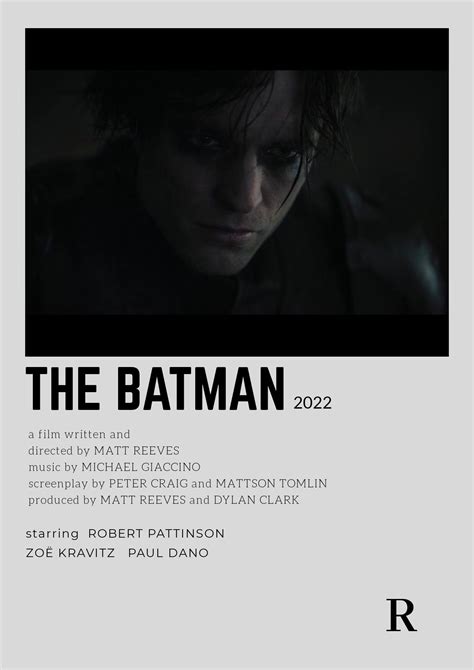 The Batman Movie Poster Is Shown With An Image Of A Man In Black And White