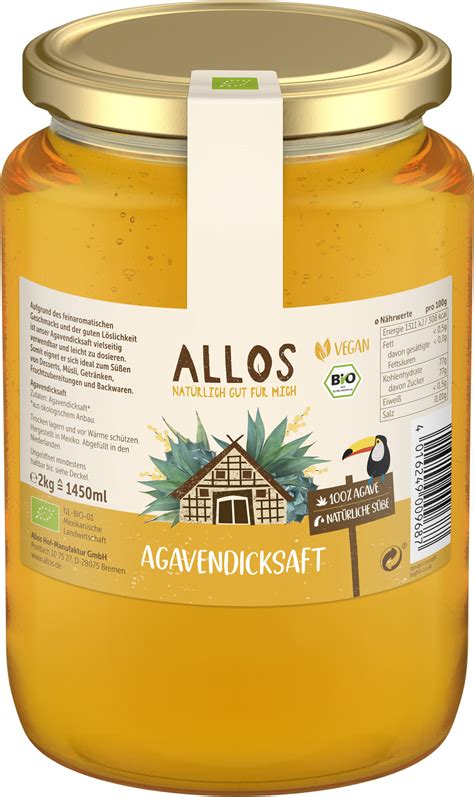 Allos Bio Agavendicksaft 3 X 2kg Online Kaufen