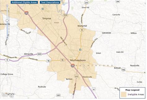 Map Of Murfreesboro Tn City Limits - China Map Tourist Destinations