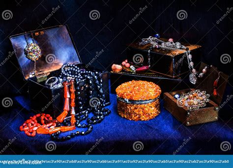 Vintage caskets stock photo. Image of beads, center - 102984016