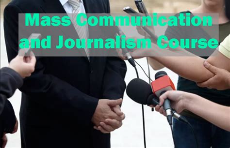 Bachelor Of Mass Communication And Journalism Course Details