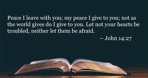 Your Daily Bible Verses John 14 27 Integrated Catholic Life