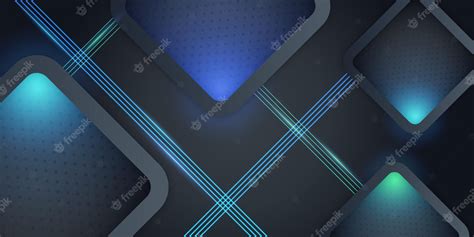 Premium Vector Modern Shiny Dark Blue 3d Abstract Background With