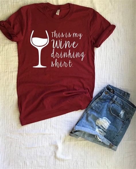 Wine Drinkingtshirt This Is My Wine Drinking Shirt Womens Shirt Drinking Shirt Wine Shirt Best