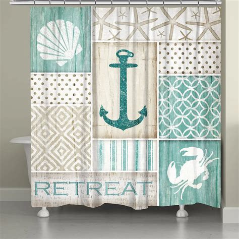 Coastal Retreat Shower Curtain Laural Home