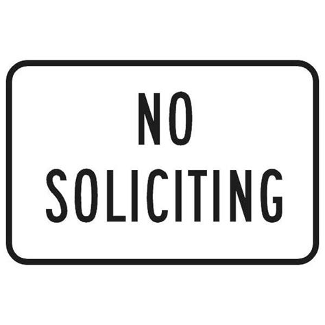 Private Propertyno Soliciting Sign Reflective 12 X 18 Hd Supply