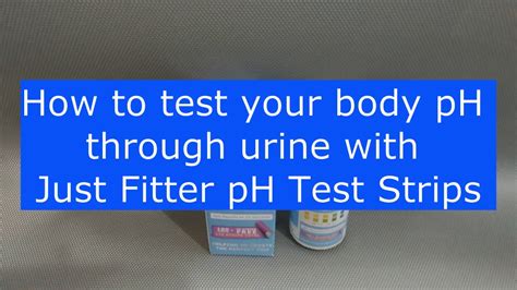 How To Use Ph Test Strips With Urine Youtube