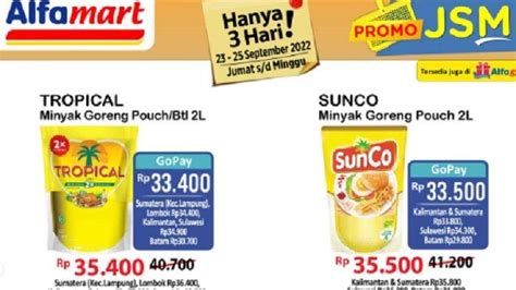 Baru Promo Jsm Alfamart September Minyak Beras Indomie Murah