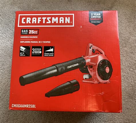 Craftsman 25cc 2 Cycle Handheld Gas Leaf Blower Cmxgaamr25bl Ebay