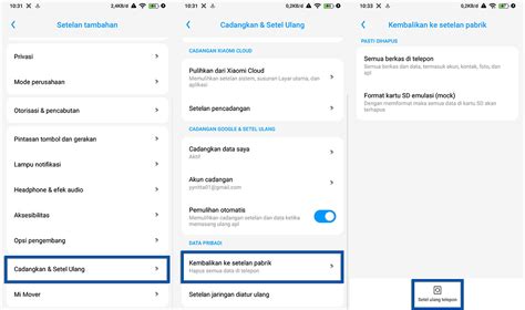 7 Cara Reset HP Xiaomi Ke Setelan Pabrik Update