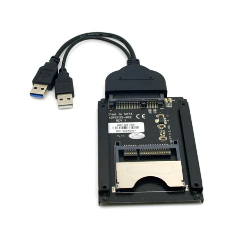 Cy Sata 22 Pin To Usb 3 0 To Cfast Card Adapter 2 5 Hard Disk Case Ssd Hdd Cfast Card Reader