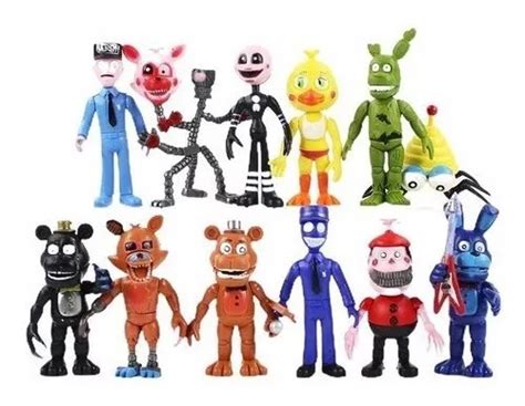 12 Bonecos Five Nights Freddy´s Foxy Action Figure Boneco