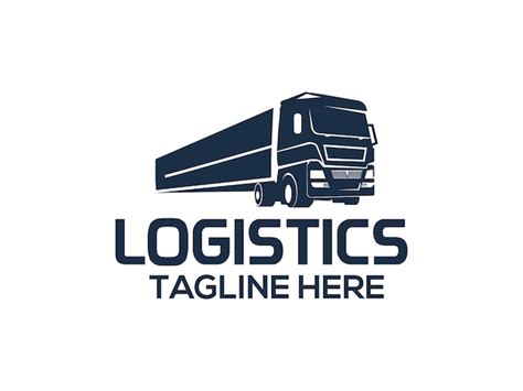 Logistik Lkw Logo Design Transport Expressfracht Vektorvorlage