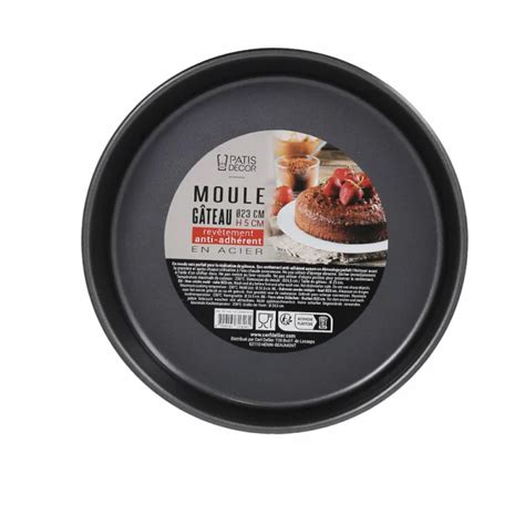 moule  gateau rond  cm anti adherent cerf dellier