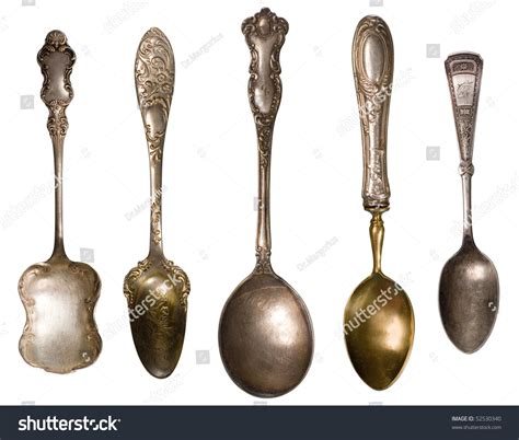 Vintage Spoons Stock Photo 52530340 Shutterstock