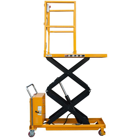 1000KG Hydraulic Lift Table Safety Guardrail Scissor Table Electric ...