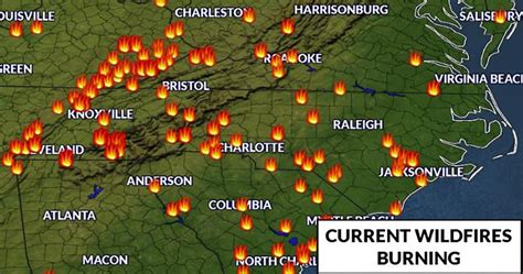 Dozens of Wildfires Are Now Spreading Across North Carolina - Charlotte ...