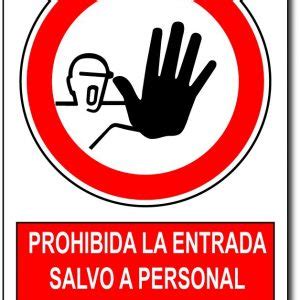 Cartel En Vinilo Adhesivo O PVC Prohibida La Entrada