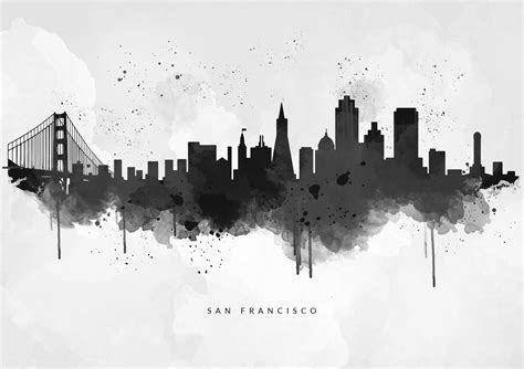 Black And White Photography City Skyline