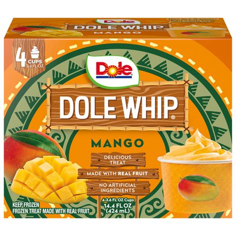 Save on Dole Whip Mango Frozen Treat Cups - 4 ct Order Online Delivery ...