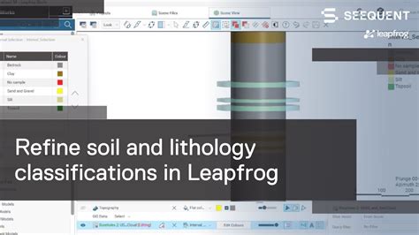 Refine soil and lithology classifications in Leapfrog - YouTube