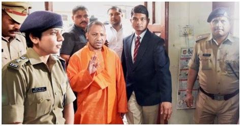 Up Cm Yogi Adityanath Pays Surprise Visit To Hazratganj Police Station