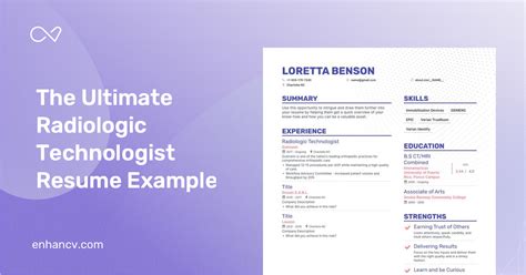 5 Radiologic Technologist Resume Examples Guide For 2023