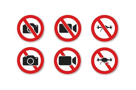 Geen Fotograferen Verbod Teken Symbool Pictogram Verboden Fotografie En