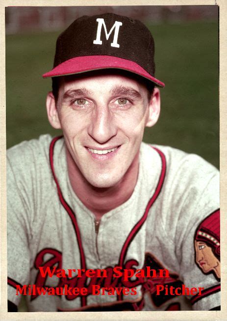 Alternate Warren Spahn Milwaukee Braves Card Braves Baseball