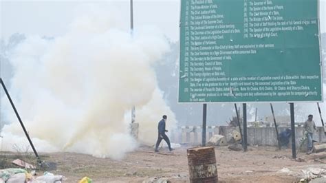 Farmers Protest Resumes Tear Gas Vs Tractors At Shambhu Border Pics Hindustan Times