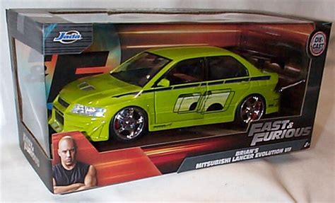 Jada Toys 99788 Brians Mitsubishi Lancer Evo Vii Model Fast And The Furious 1 24 For Sale Online